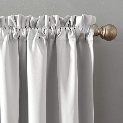 Sun Zero Oslo Theater Grade Extreme Total Blackout Rod Pocket Curtain Panel, 52" x 84", Pearl - Image 3
