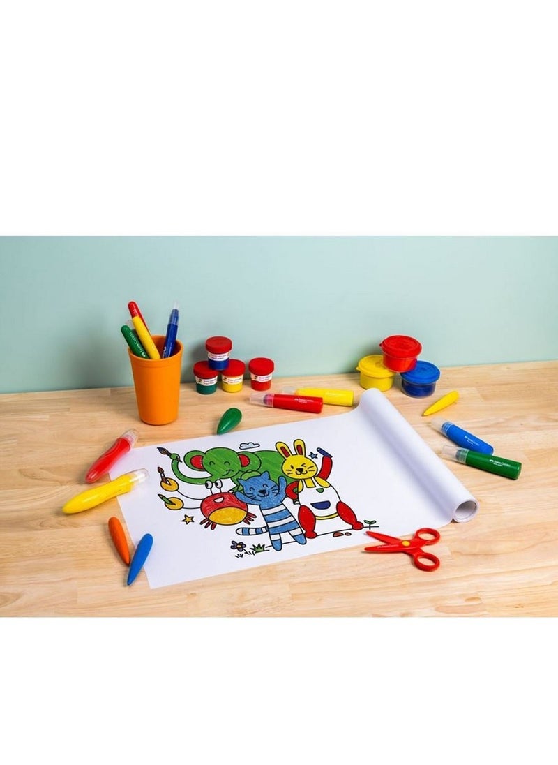 Creativity for Kids - Creativity for Kids Easy Peel Stickable Colouring Roll - Fun Art Activity for Kids, Colorful Peel-and-Stick Designs, Easy Peel Paper, Art and Craft Kit, Indoor Activity for Kids - Image 1