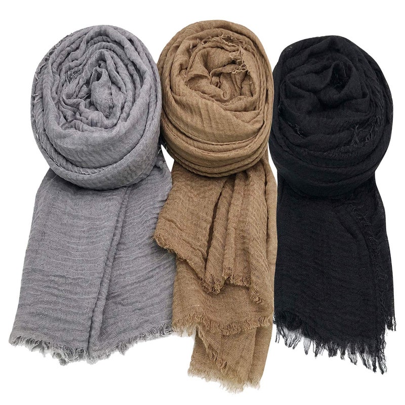 Axe Sickle Women Scarf Shawl for All Season 3PCS Scarve Wrap Scarve A. - Image 1