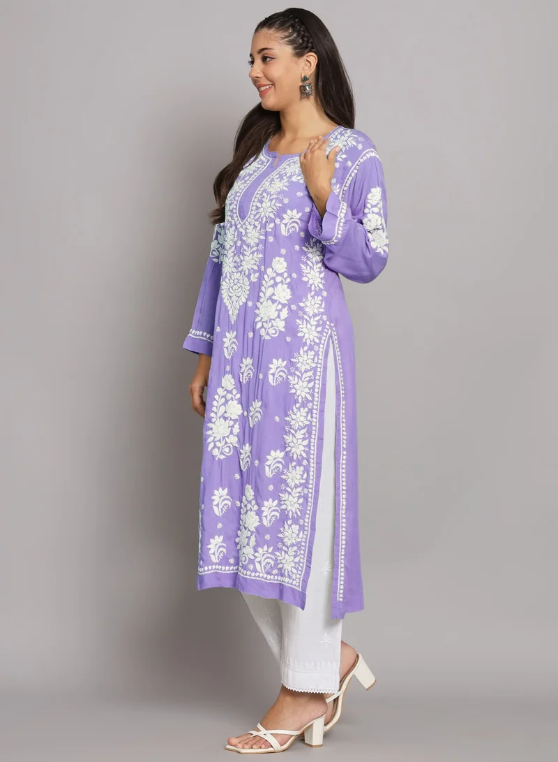 الايا مطرزة يدويا شيكانكاري مستقيم مشروط-AL3682