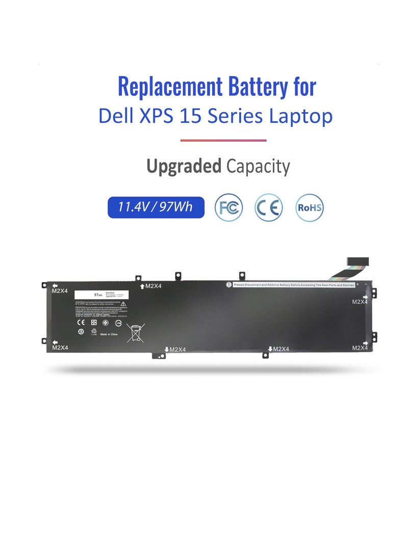 6GTPY Battery for Dell XPS 15 9560 9570 9550 7590 Precision 5510 5520 5530 M5520 M5510 Vostro 7500 7590 5041C 5D91C 5XJ28 GPM03 6GTPY Battery  - Image 2