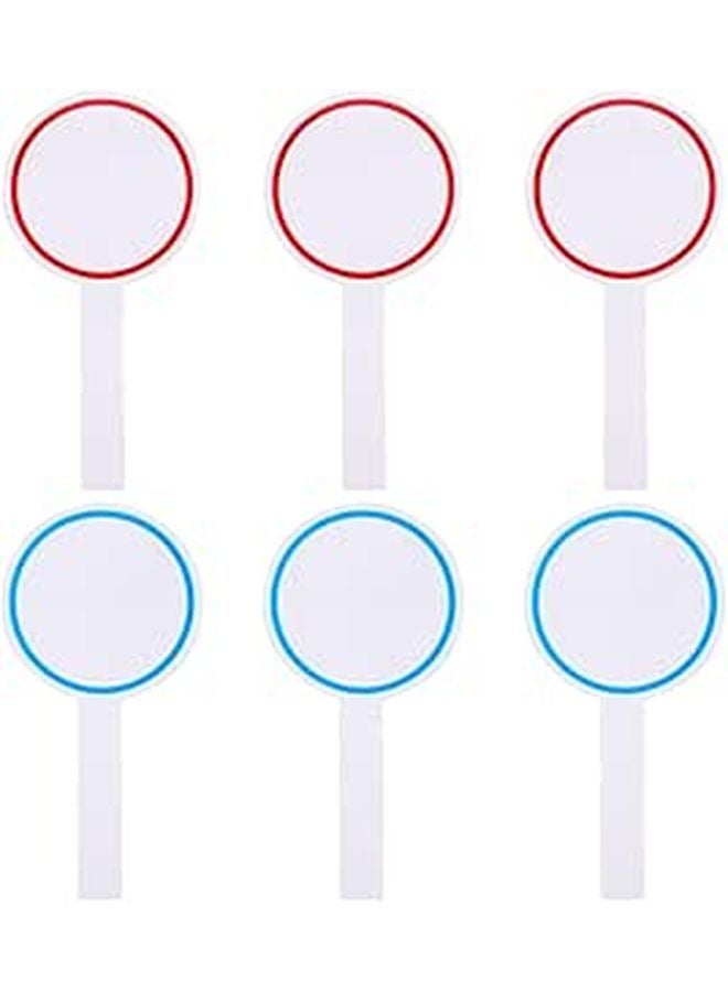 6 حزمة من ألواح السبورة البيضاء القابلة للمسح الجاف للتصويت والألعاب والكتابة DIY - Image 1