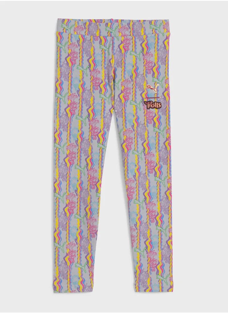 PUMA Kids Trolls All Over Printed Leggings