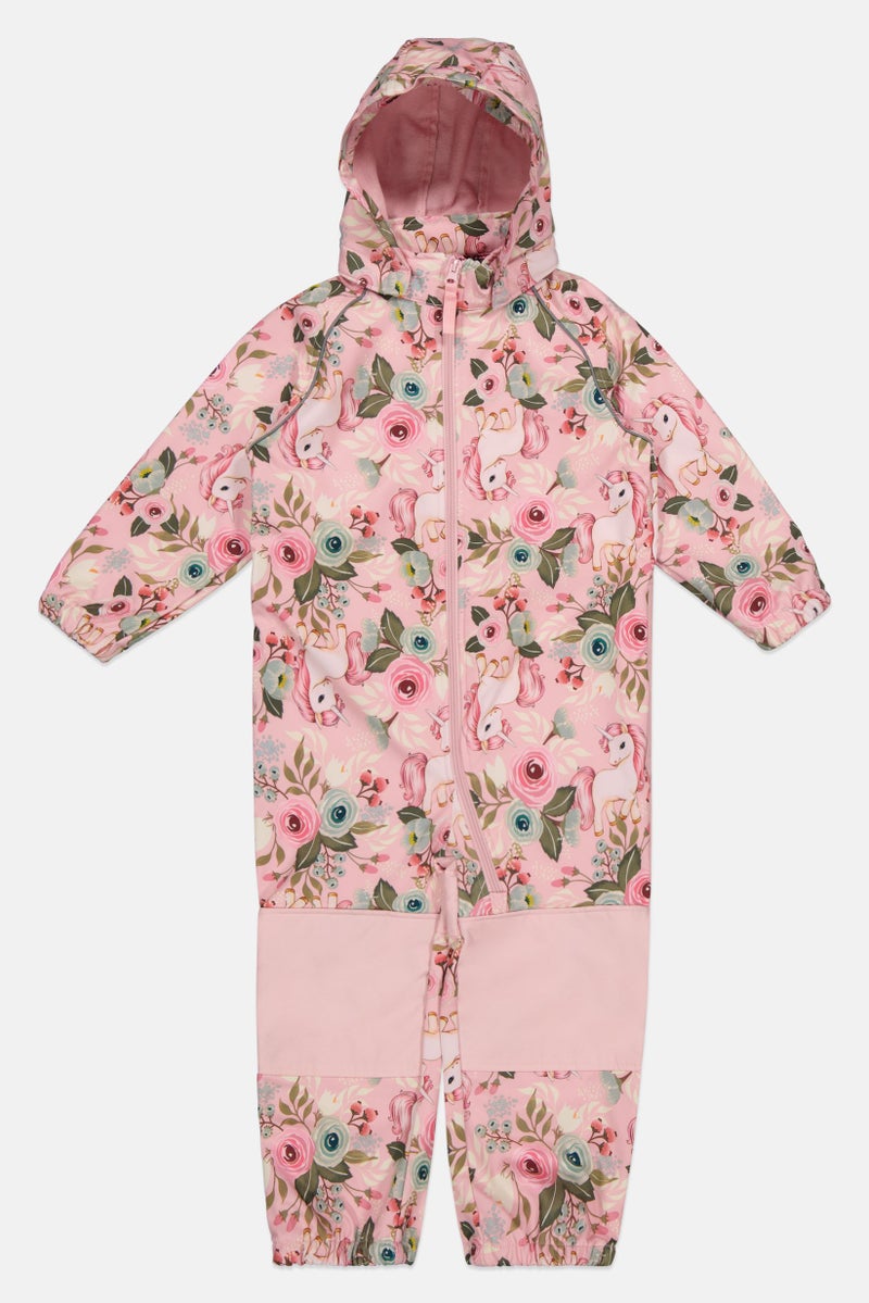 NAME IT Toddlers Boy Floral Print Romper, Multicolor - Image 1