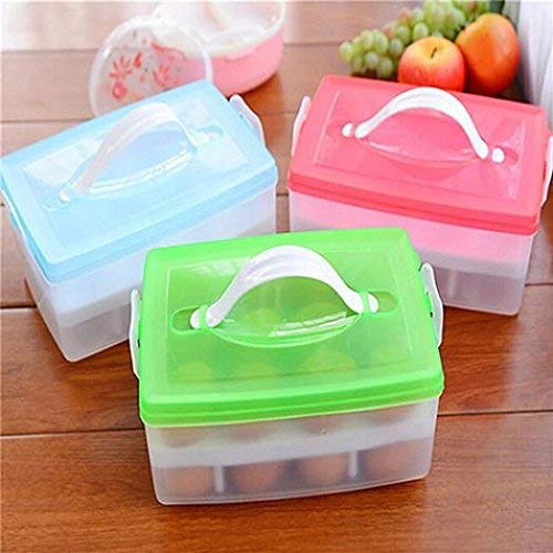 FLIPXEN Plastic Clear 24Eggs Storage Organizer for Kitchen Refrigerator - Image 4