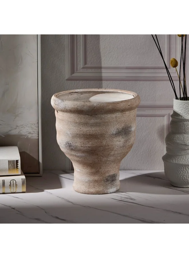 DANUBE HOME Danube Home Venice Ceramic 2D Tactile Classic Planter - 27X27X29Cm Multi Color Elegant Home Decor & Accessories Durable Ceramic Planter For Indoor & Outdoor Use Decorative Home Accessories