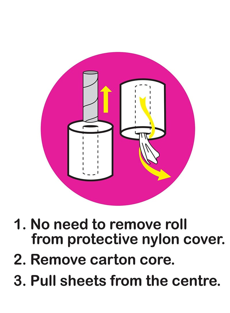 Metro Sterilized Maxi Roll Twin Pack 500 Sheets, 2 Ply Embossed-Pack of Kitchen Rolls - Image 5