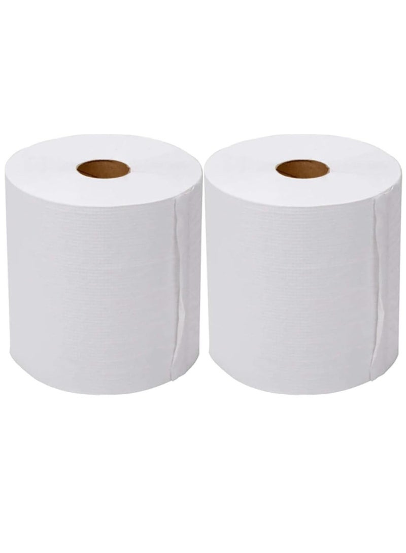 Metro Sterilized Maxi Roll Twin Pack 500 Sheets, 2 Ply Embossed-Pack of Kitchen Rolls - Image 2