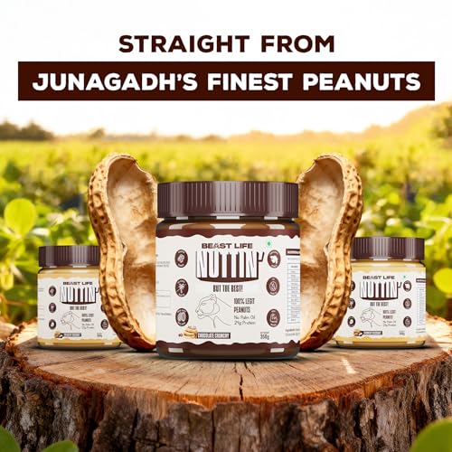 BeastLife Crunch & Cream Peanut Butter Combo Box – 4 Flavors (Mango, Coconut, Coffee, Chocolate) | 24.5 G Protein | 350 gm Each | 100% Peanuts, High Protein | Zero Palm Oil | Non‑GMO Nut Butter | Fitness-Friendly Spread | Zero Cholesterol - Image 3