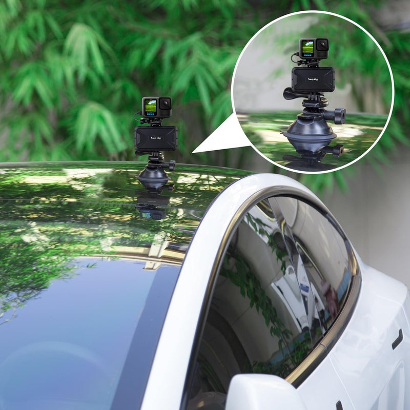 Suptig Portable Charger, 7800mAh Battery Pack Power Bank, Compatible for Gopro Hero 13 Hero 12 11 10 9 8 7 6 5 4 3 3+ Hero Session gopro max 2 DJI osmo AKASO Insta 360 Digital Camera Phone (Black) - Image 5