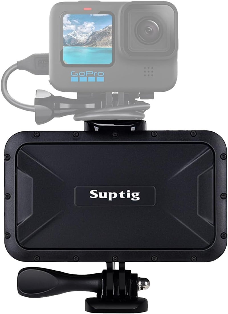 Suptig Portable Charger, 7800mAh Battery Pack Power Bank, Compatible for Gopro Hero 13 Hero 12 11 10 9 8 7 6 5 4 3 3+ Hero Session gopro max 2 DJI osmo AKASO Insta 360 Digital Camera Phone (Black) - Image 1