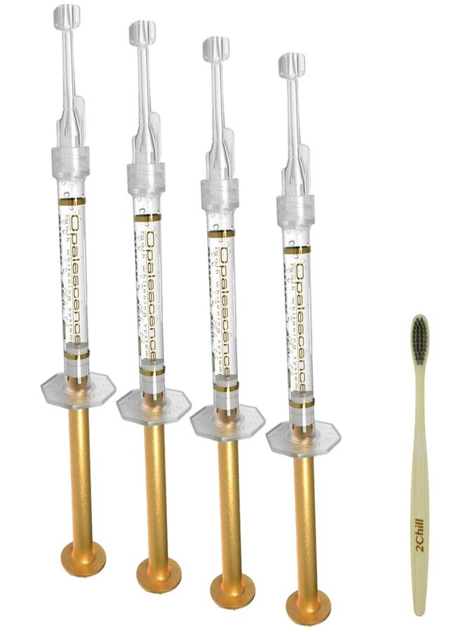 Opalescence 45% Syringes Teeth Whitening Gel - with PF - (4 Syringes Refill Kit Carbamide Peroxide. w/Toothbrush, in Mint Flavor. Tooth Whitening 5359-2T - Image 1