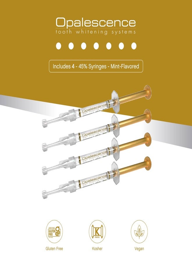 Opalescence 45% Syringes Teeth Whitening Gel - with PF - (4 Syringes Refill Kit Carbamide Peroxide. w/Toothbrush, in Mint Flavor. Tooth Whitening 5359-2T - Image 2