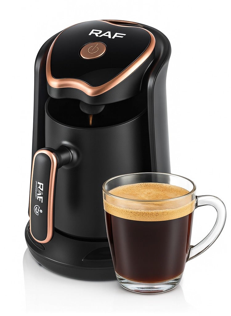 RAF Turkish Coffee Maker 600W | Electric Turkish Coffee Pot with 300ml Capacity | One-Button Brewing, Adjustable Temperature 65°C–100°C | Multi-Use Coffee & Tea Maker - Image 2