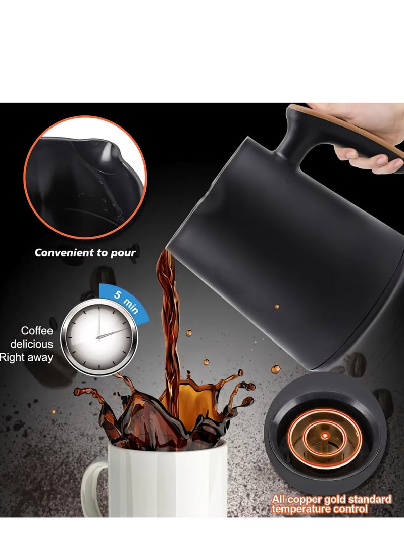 RAF Turkish Coffee Maker 600W | Electric Turkish Coffee Pot with 300ml Capacity | One-Button Brewing, Adjustable Temperature 65°C–100°C | Multi-Use Coffee & Tea Maker - Image 5