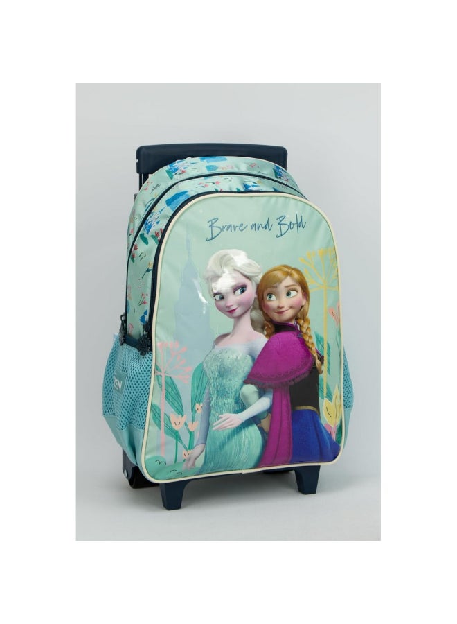 SunCe Disney Frozen 2-Compartment Zipper Closure Trolley Backpack Multicolour 14.3 x 11.02 x 5.11 Inch SUNS-3081FRZ  - Image 2