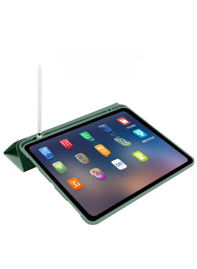 Suitable For Ipad 2025 Magnetic Shell 11 Inch Tri-fold Air4 Flat Shell 10.9 Leather Case Ipadpro Protective Case-Color:Brown-Applicable Model:mini6/7（2021/2024） - Image 3