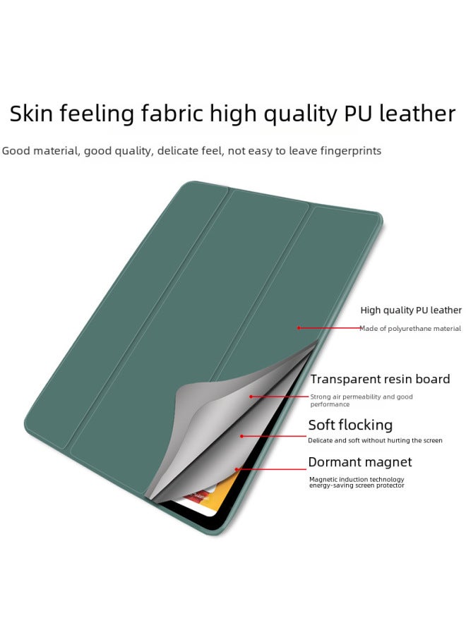 Suitable For Ipad 2025 Magnetic Shell 11 Inch Tri-fold Air4 Flat Shell 10.9 Leather Case Ipadpro Protective Case-Color:Brown-Applicable Model:mini6/7（2021/2024） - Image 5