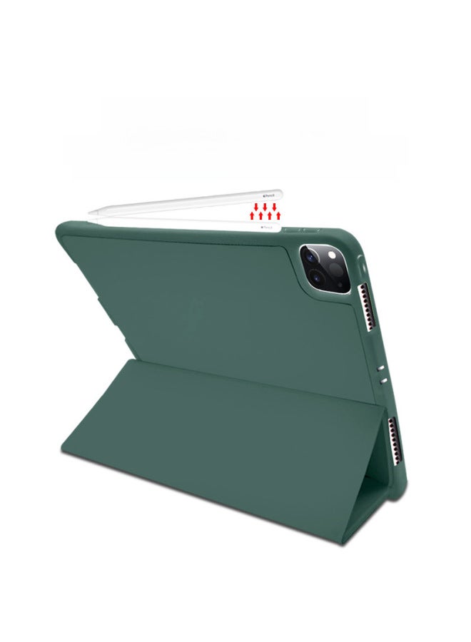 Suitable For Ipad 2025 Magnetic Shell 11 Inch Tri-fold Air4 Flat Shell 10.9 Leather Case Ipadpro Protective Case-Color:Brown-Applicable Model:mini6/7（2021/2024） - Image 4