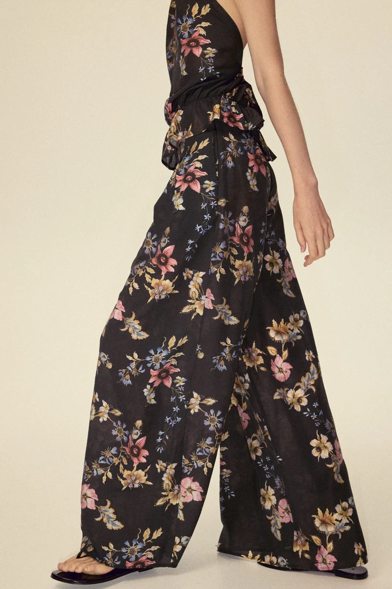 H&M  Wide viscose-blend trousers for Women | Best Price UAE