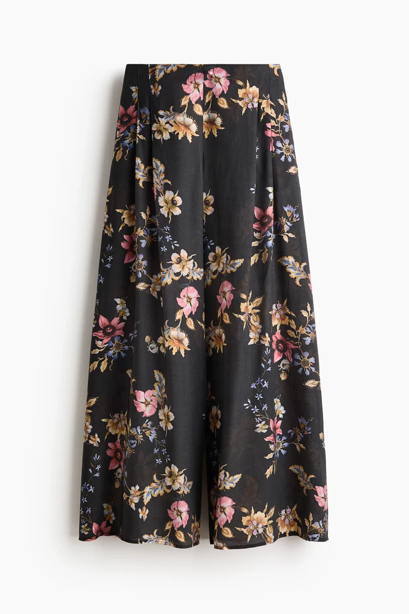 H&M  Wide viscose-blend trousers for Women | Best Price UAE