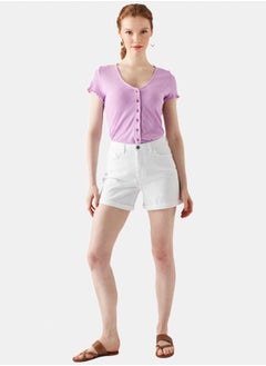 Plain canvas shorts