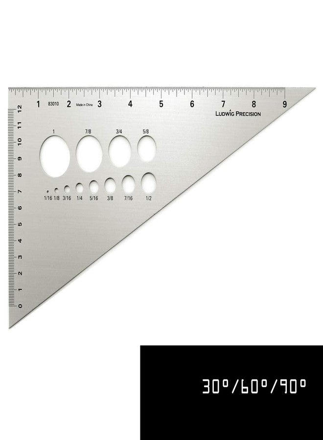 Ludwig Precision 30-60-90-Degree Aluminum Drafting Triangle, 10-INCH - Image 4