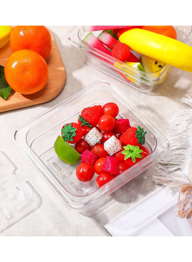 6 Pcs Plastic Drain Shelf for Size Food Pan Clear Plastic Grate Acrylic Food Drain Trays for Kitchen Restaurant Hotel (1/6) - Image 4