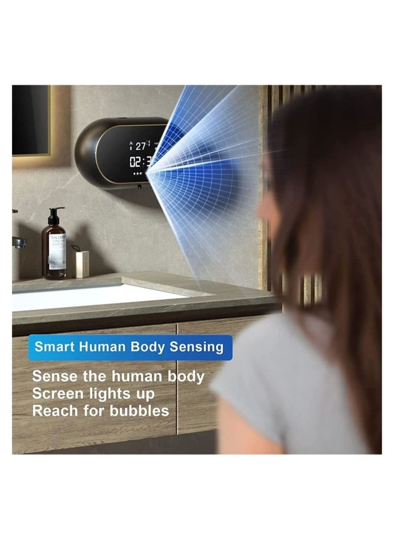 DMG TECH Automatic Soap Dispenser, Foaming Soap Dispenser, Wall Mount Foam Soap Dispenser Touchless Soap Dispenser, Smart Electric Wall Auto Foaming Hand Soap Dispenser for Bathroom, Kitchen, Commercial  - Image 3