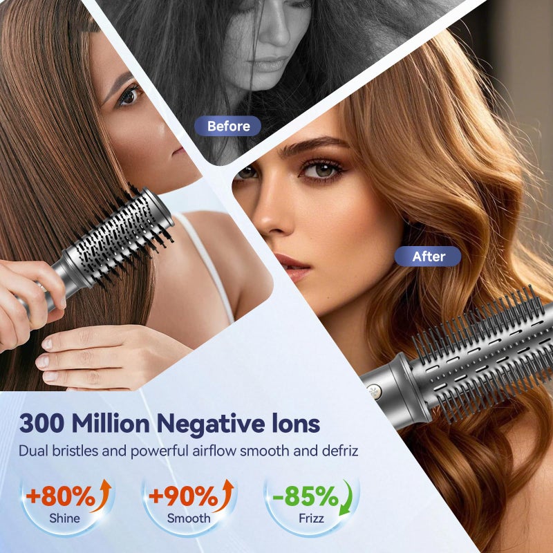 SIGBOT 5 in 1 Hair Dryer Brush Setï¼ŒProfessional Blow Dryer Brush,High-Speed Hot Air Styler Wrap for Women,Multi Stylers - Volumize,Curl,Straighten,Frizz-Free,No Heat Damage - Image 3