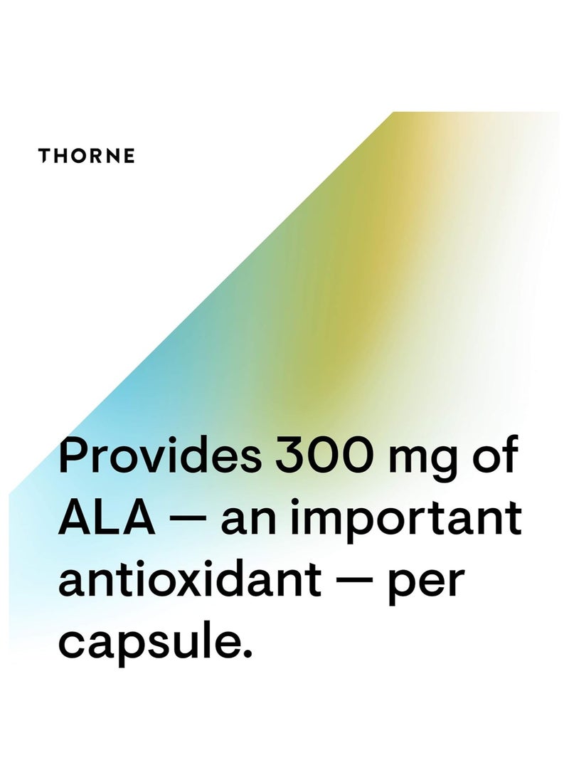 Thorne - Alpha-Lipoic Acid Dietary Supplement - 60 Capsules - Image 1