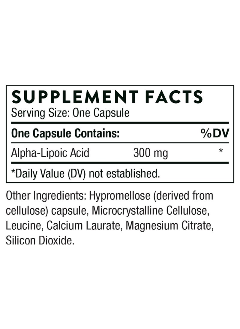 Thorne - Alpha-Lipoic Acid Dietary Supplement - 60 Capsules - Image 1