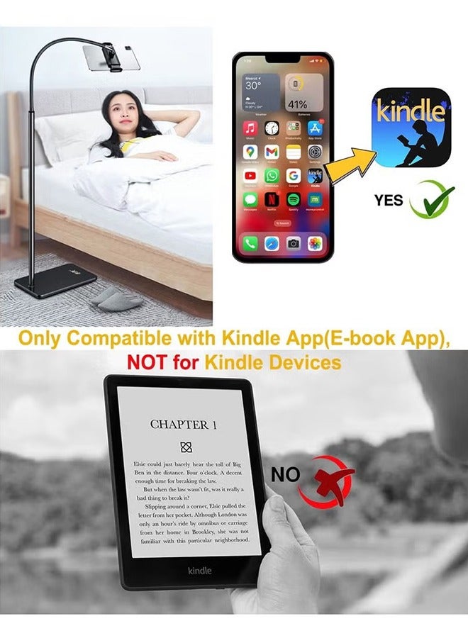 اتش واي جهاز التحكم عن بعد ل TikTok ، محول صفحة تطبيق Kindle ، تسجيل فيديو كاميرا بلوتوث ، حلقة تمرير Tik Tok للإرسال على iPhone و iPad و iOS و Android زر سيلفي مصراع الكاميرا عن بعد ، أسود - Image 3