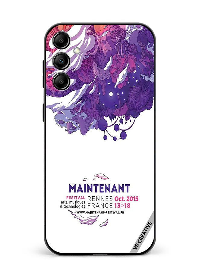 VR CREATIVE Protective Case Cover For Samsung Galaxy A14 5G/A14 Maintenant Festival Modern Event Design Multicolour - Image 1