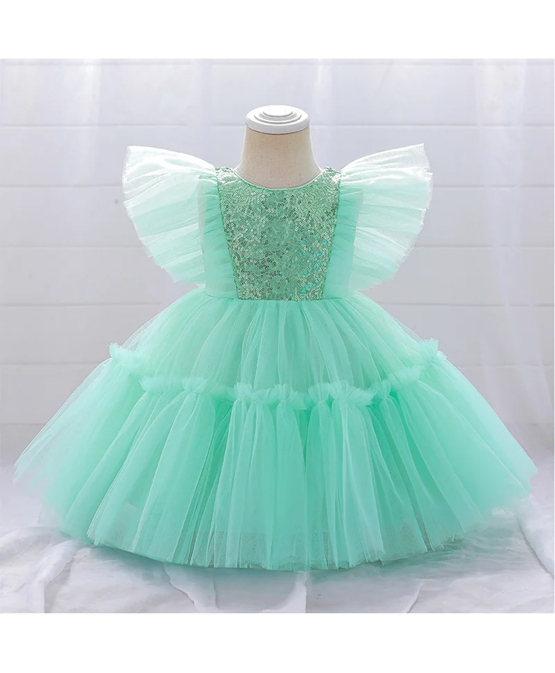 Mark & Mia Mark & Mia Sequin Sparkle Embroidered Bow Detailing Party Dress - Green