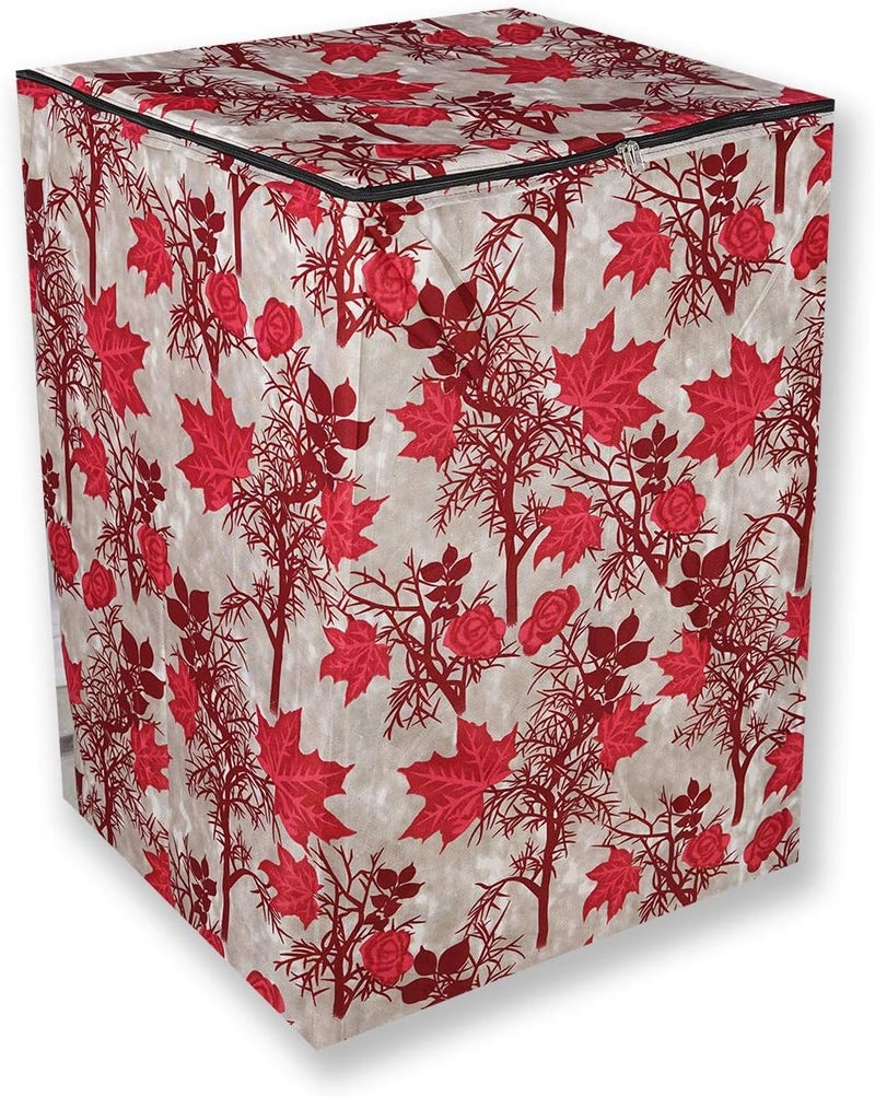 KANUSHI Industries® Washable & Dustproof Top Load Fully Automatic Washing Machine Cover (Suitable for 6 Kg, 6.5 kg, 7 kg, 7.5 kg) (Maroon-SHUB-TOP-Load-Fully) - Image 4