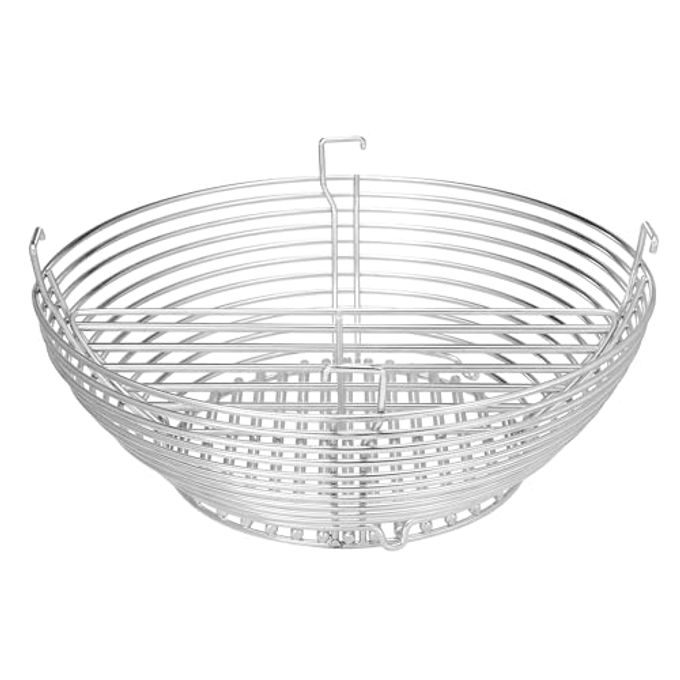 Kamado Joe Stainless Steel Charcoal Basket Grill Accessory to Create Multiple Cook Zones for All Classic Joe 18-inch Charcoal Grill and Smokers, Model KJ-MCC23