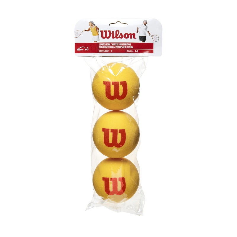 Wilson كرات تنس فوم ويلسون ستارتر، أصفر/أحمر - Image 1