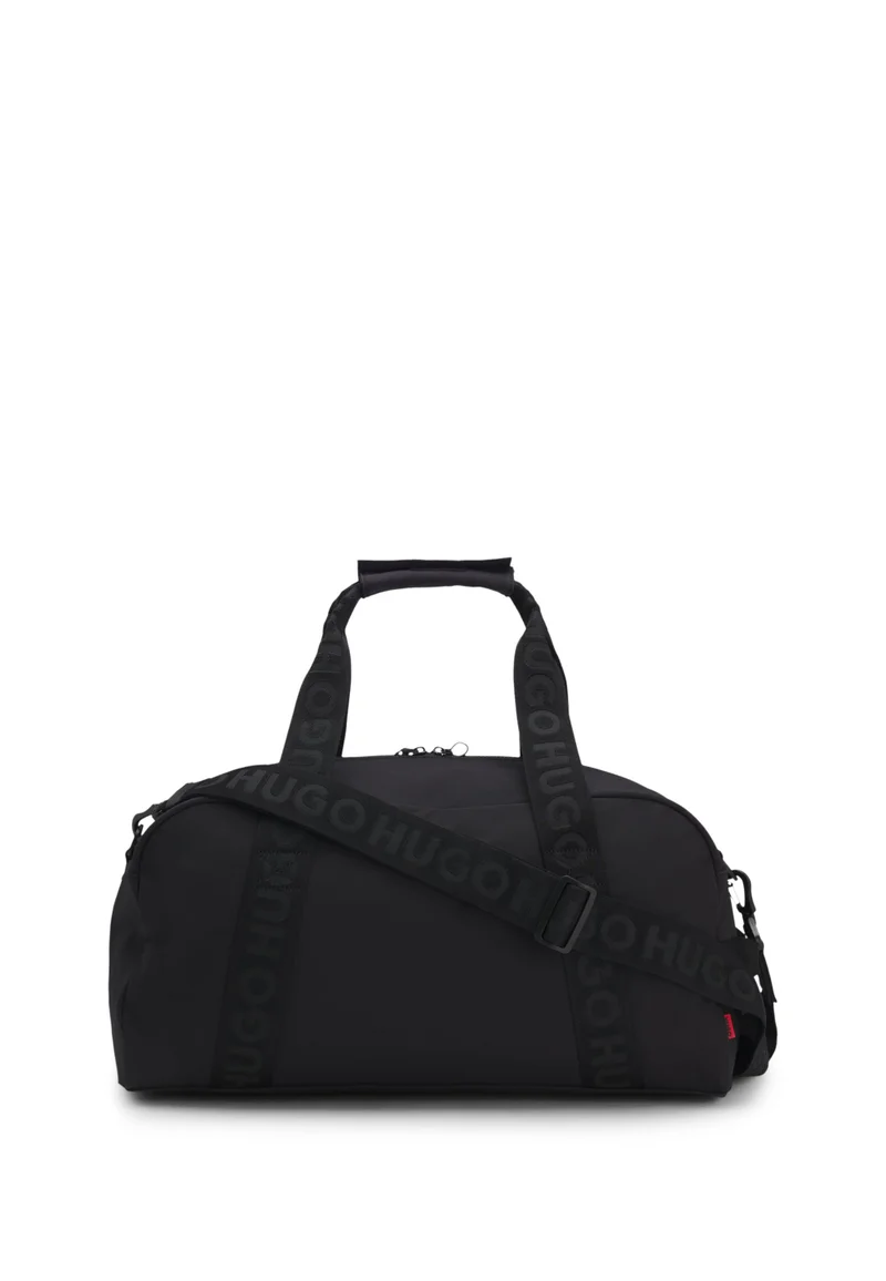 HUGO Black Lightweight holdall with 3D logo patch for Men | Best Price UAE