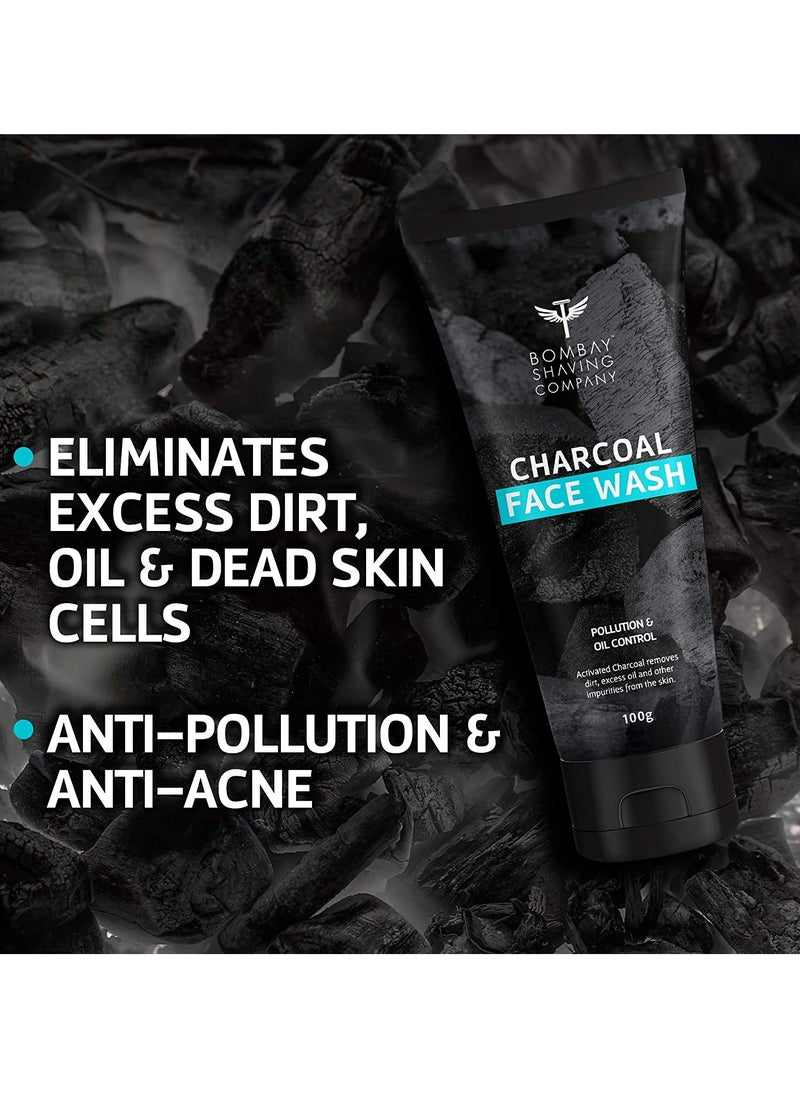 BOMBAY SHAVING COMPANY - Charcoal Face Wash Fights Pollution And Acne Oil Control Pack of 2 - Image 1