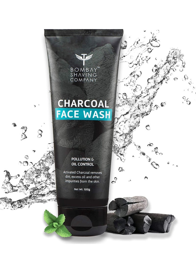 BOMBAY SHAVING COMPANY - Charcoal Face Wash Fights Pollution And Acne Oil Control Pack of 2 - Image 1