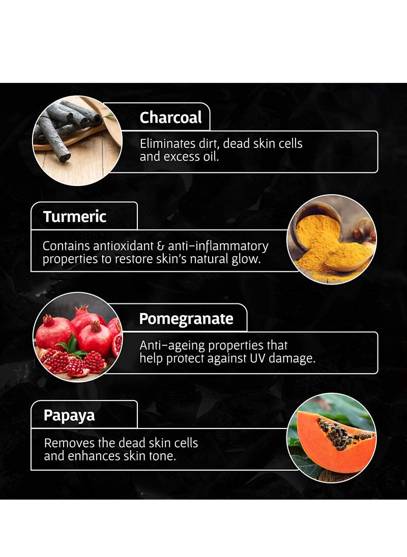 BOMBAY SHAVING COMPANY - Charcoal Face Wash Fights Pollution And Acne Oil Control Pack of 2 - Image 1