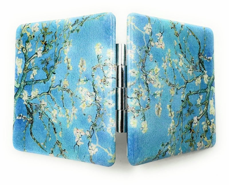 Aeisage Compact Mirror Purse Mirror Small Makeup Mirror Travel Mirror Mini Pocket Mirror Lipstick Mirror Almond Blossom Van Gogh Art Artistic Gifts for Mum - Image 4