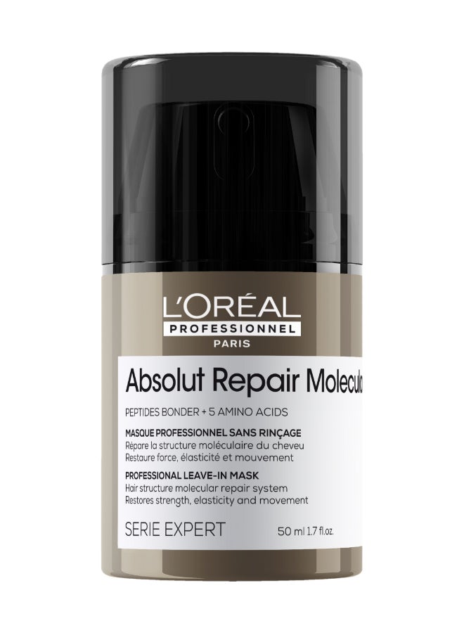 لوريال بروفيسيونال ماسك أبسولوت ريبير الجزيئي بدون شطف واقي حراري لجميع أنواع الشعر التالف - Image 1