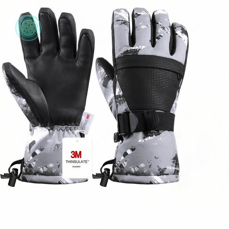 Pnosnesy Ski Gloves Warmest Waterproof and Breathable Snow Gloves for Cold Weather Fits Both Men Womenfor Parent Child Outdoor - Image 2