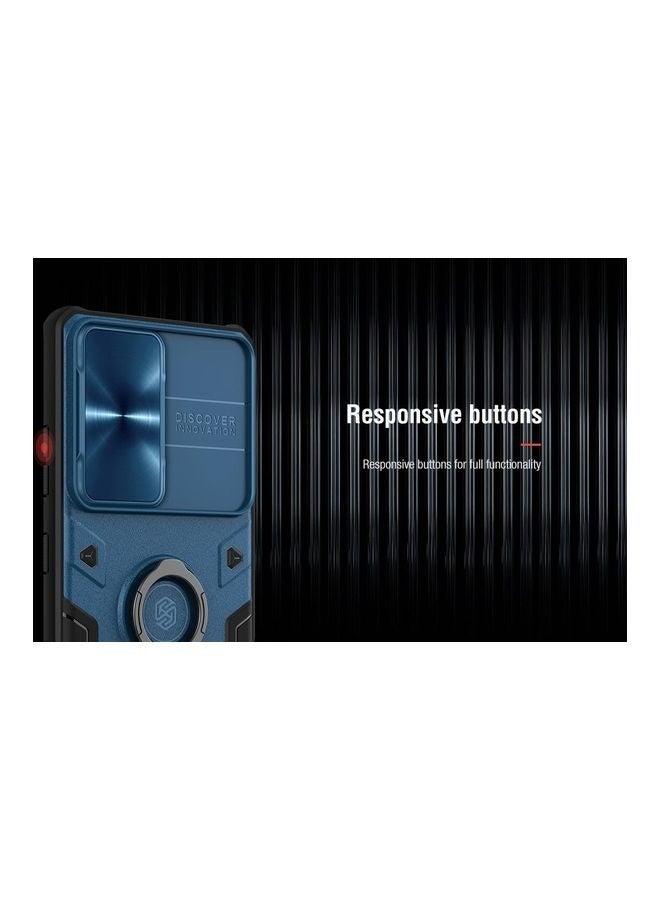 Nillkin CamShield Armor Case Dazzling Metal Camera Cover For Samsung Galaxy S22 Ultra Blue - Image 2