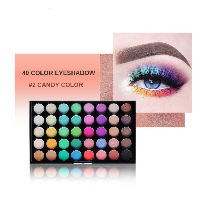 Eyeshadow Palette Mascara Eyeshadow Brush Eyeliner Eyebrow Pencil Combo Set for Beginners  12PC - Image 2