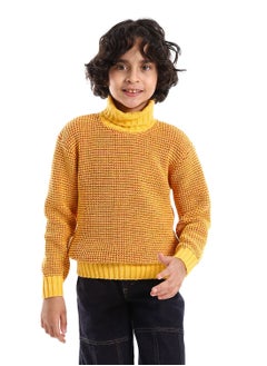 Wool Boys Pullover With Multi Design