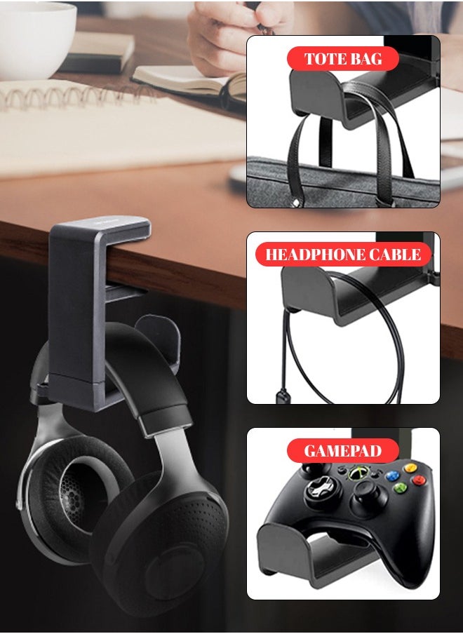 Generic - Multifunctional Headphone Holder, Punch-Free Headphone Stand, Suitable for Various Types of Gaming Headsets and Controllers - Image 1