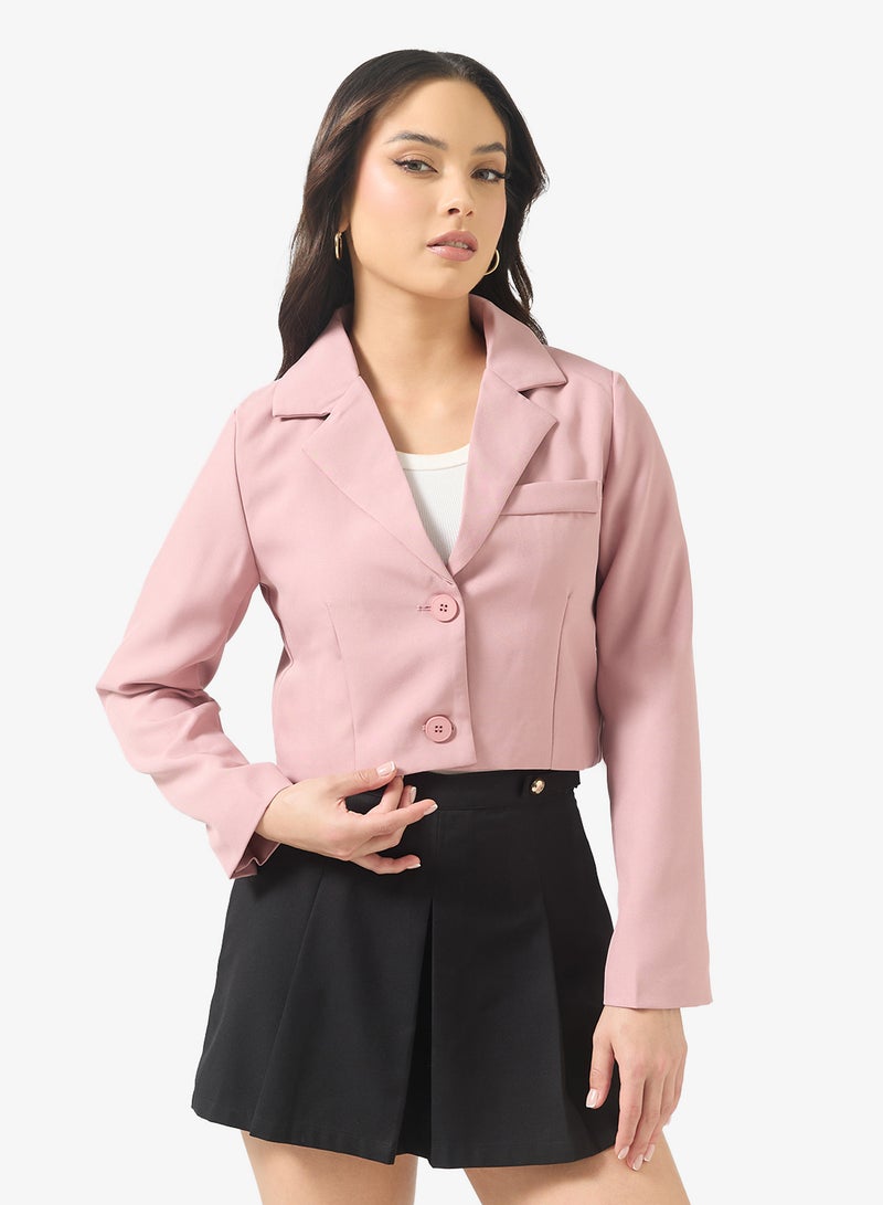 Ginger Single Breasted Cropped Jacket - Image 1